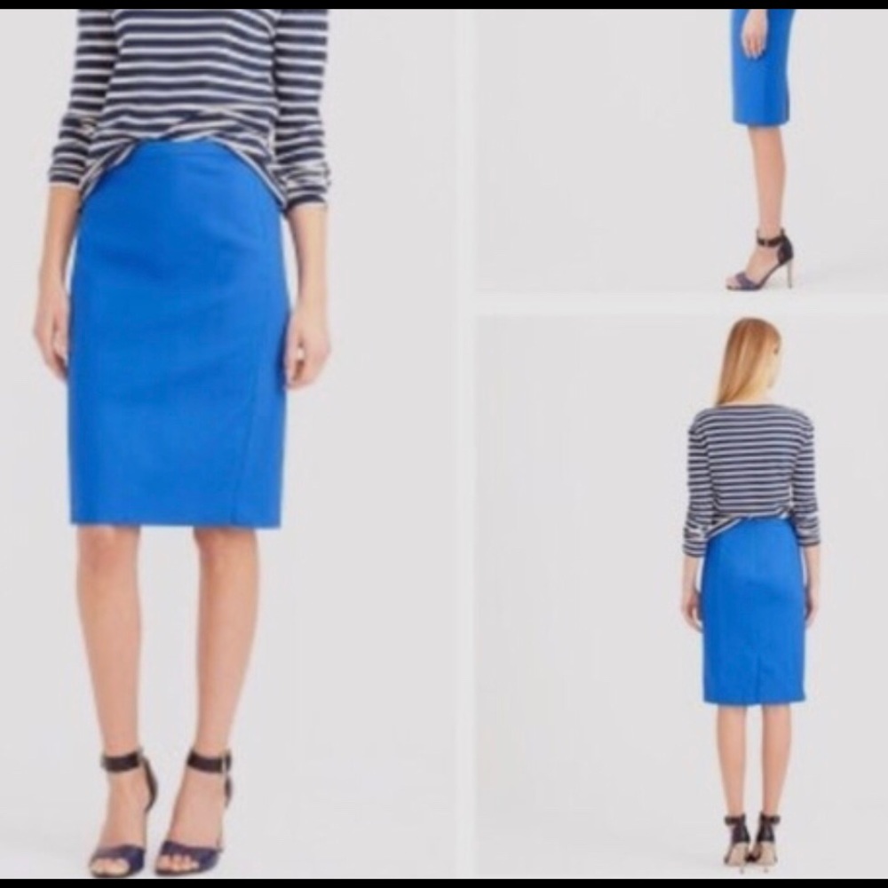 J.Crew Blue Pencil Skirt